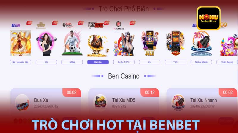 trò chơi hot tại benbet